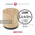 Woodies stamp LEARN learn LEARN