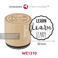 Woodies stamp LEARN learn LEARN