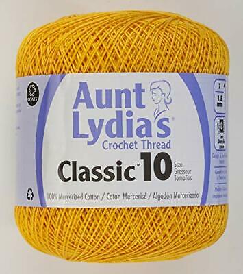 Aunt Lydia's Classic Crochet Thread Size 10 Golden Rod