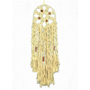 Touch of Nature 29” Hanging Macramé with Copper Tubing, 1pc