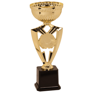 10 3/4" Gold Ribbon 2" Insert Holder Easy Cup Kit