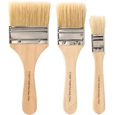 NATURAL CHIP BRUSH SET 3PC