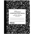 Bazic 100ct Premius Black Marble Composition Book
