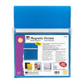 Magnetic Pocket - 9-1/2" w x 11-3/4" h, Blue, 1 Each