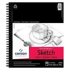 Canson Universal Spiral Sketch Book 11"X14"-100 Sheets
