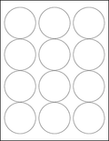Weatherproof 2.5" Circle 12 LPS 5PK