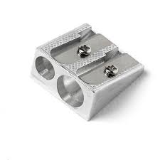 Pencil Sharpener - 2 Hole, Metal, Wedge, 1/Cd