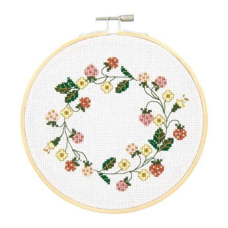 Rico Design  Wreath Cross Stitch Kit 15cm