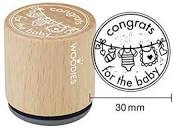 Woodies stamp congrats for the baby