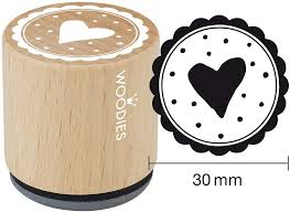 Woodies stamp Heart