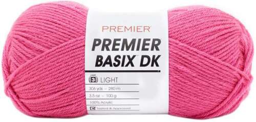Premier Yarns Basix DK Yarn-Petal Pink