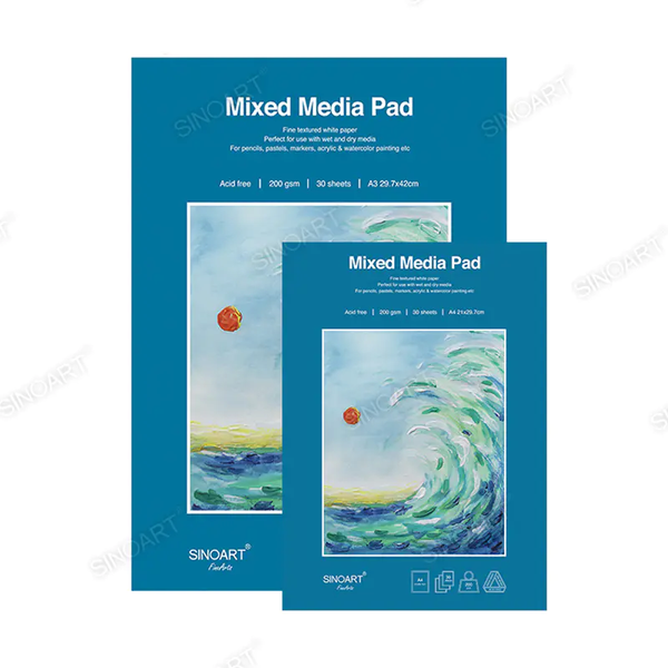 Mixed Media Pad 200gsm, 30 sheets, A4
