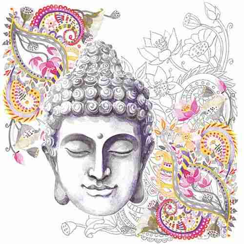 Napkin 33 Buddha Head Stone FSC Mix 20 PC