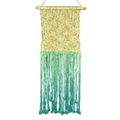 Touch of Nature 31” Teal Ombre Hanging Macramé, 1pc