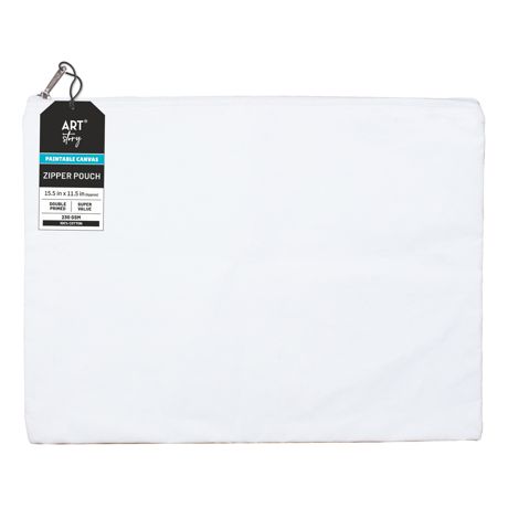 15.5"x11.5-canvas Zipper Pouch