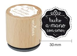 Woodies stamp hecho a mano con amor