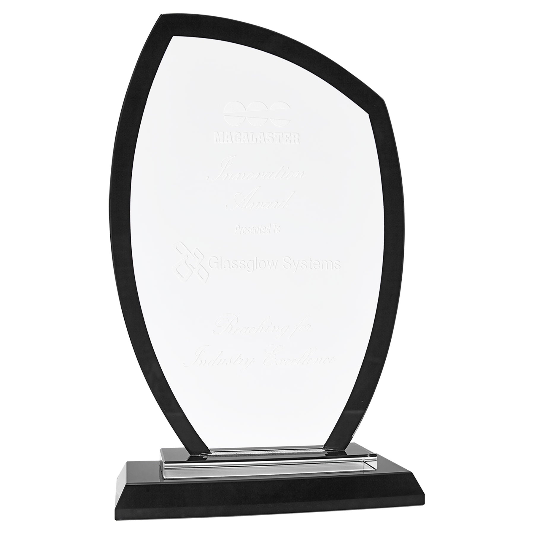 RGL14BK - 9" Peak Black Regal Glass