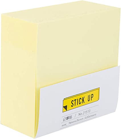 Z international Self Stick NOTE CUBE 400 SHEETS Cube. Yellow