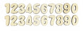 20pc Wood Numbers