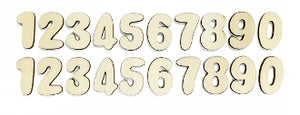 20pc Wood Numbers
