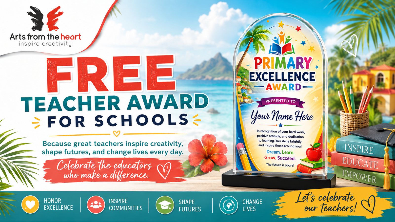 Free Teacher Award for Schools — celebrate the educators who make a difference