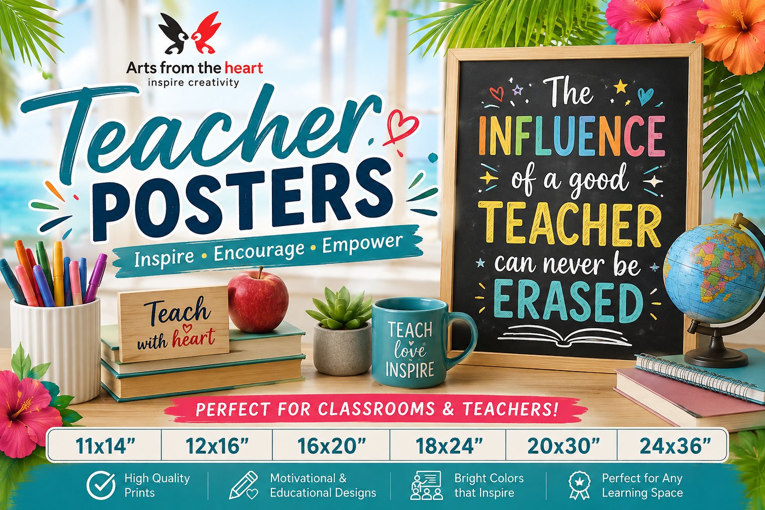 Teacher posters — inspire, encourage, empower